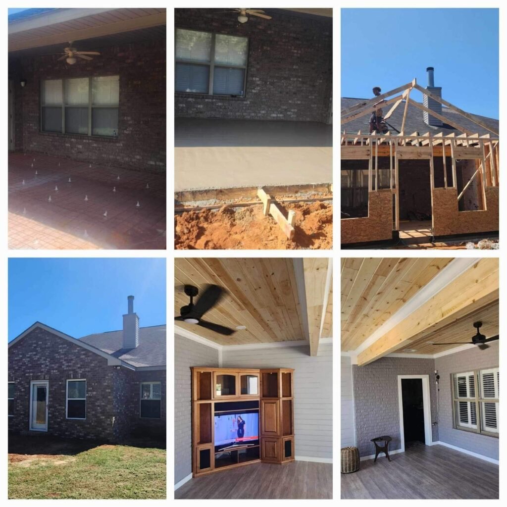 Collage of remodeled home images